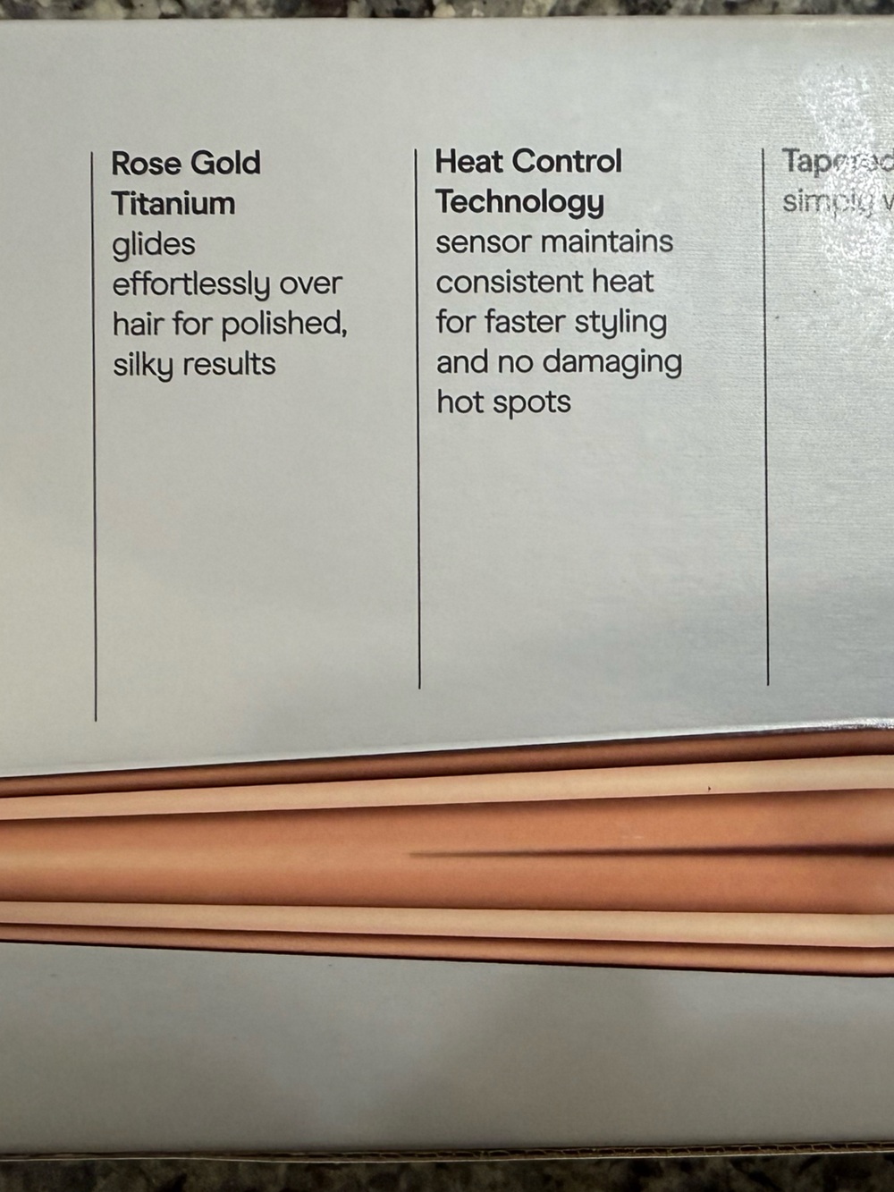 Conair Titanium Curling Wand 1 1/4”- 3/4” - Picture 5 of 5
